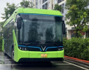 Chiếc xe buýt điện VinFast lần đầu tiên xuất hiện ở TP.HCM
